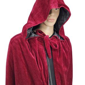 LuckyMjmy Velvet Wizard Robe with Satin Lined Cloak